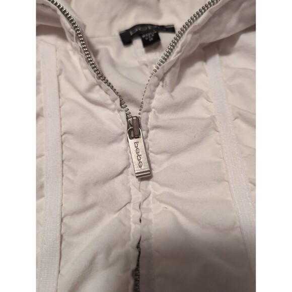 Bebe size white super lighr weight zip up - Picture 5 of 6